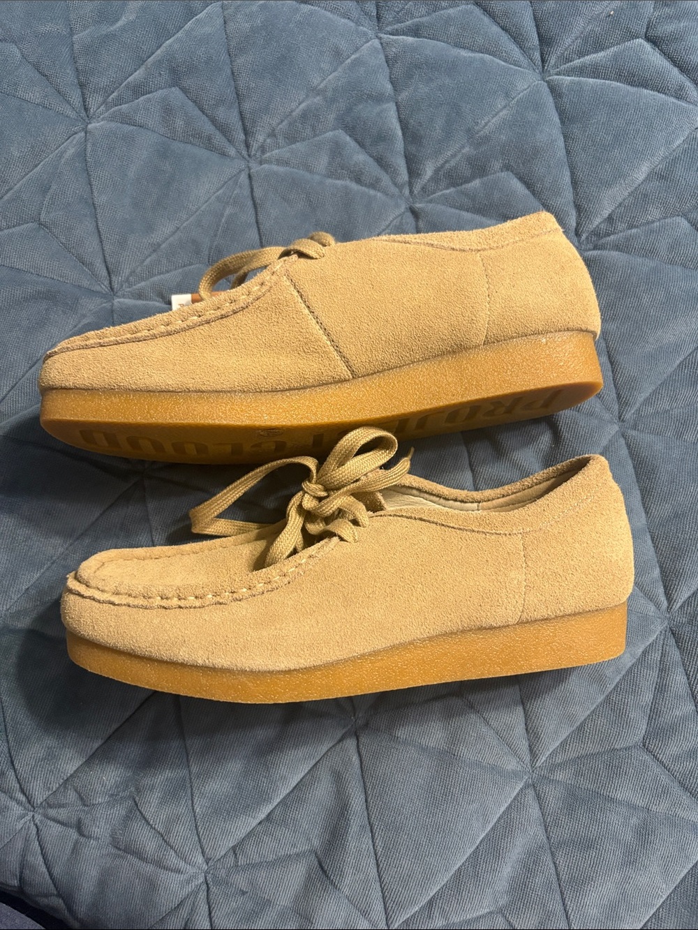 Project Cloud Women's Suede Lace-Up Shoes in Tan - Picture 2 of 6